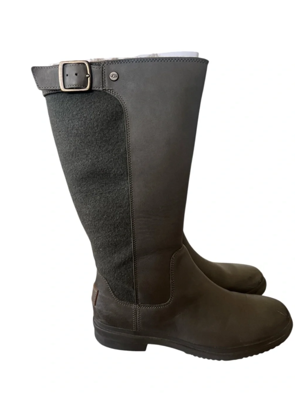 UGG Waterproof Janina Boots - S/N 1017387 -‎ Dark Green/ Gray - Size 8